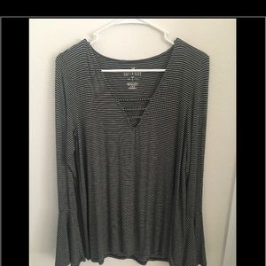 Striped American Eagle Top